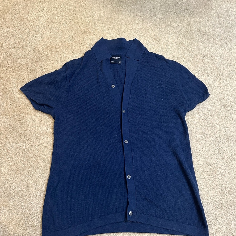 Abercrombie & Fitch Dark Blue Knit Sweater